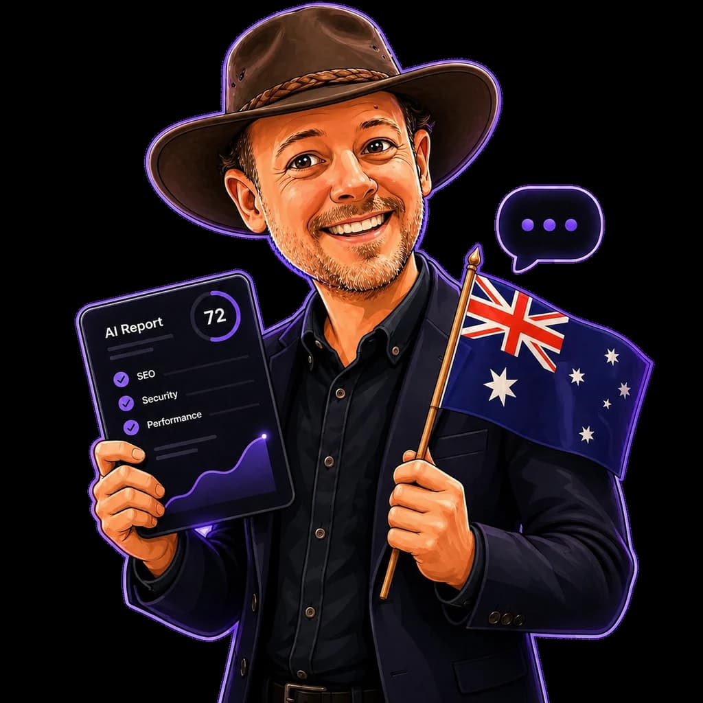 Richard holding regional scan proof for Sydney